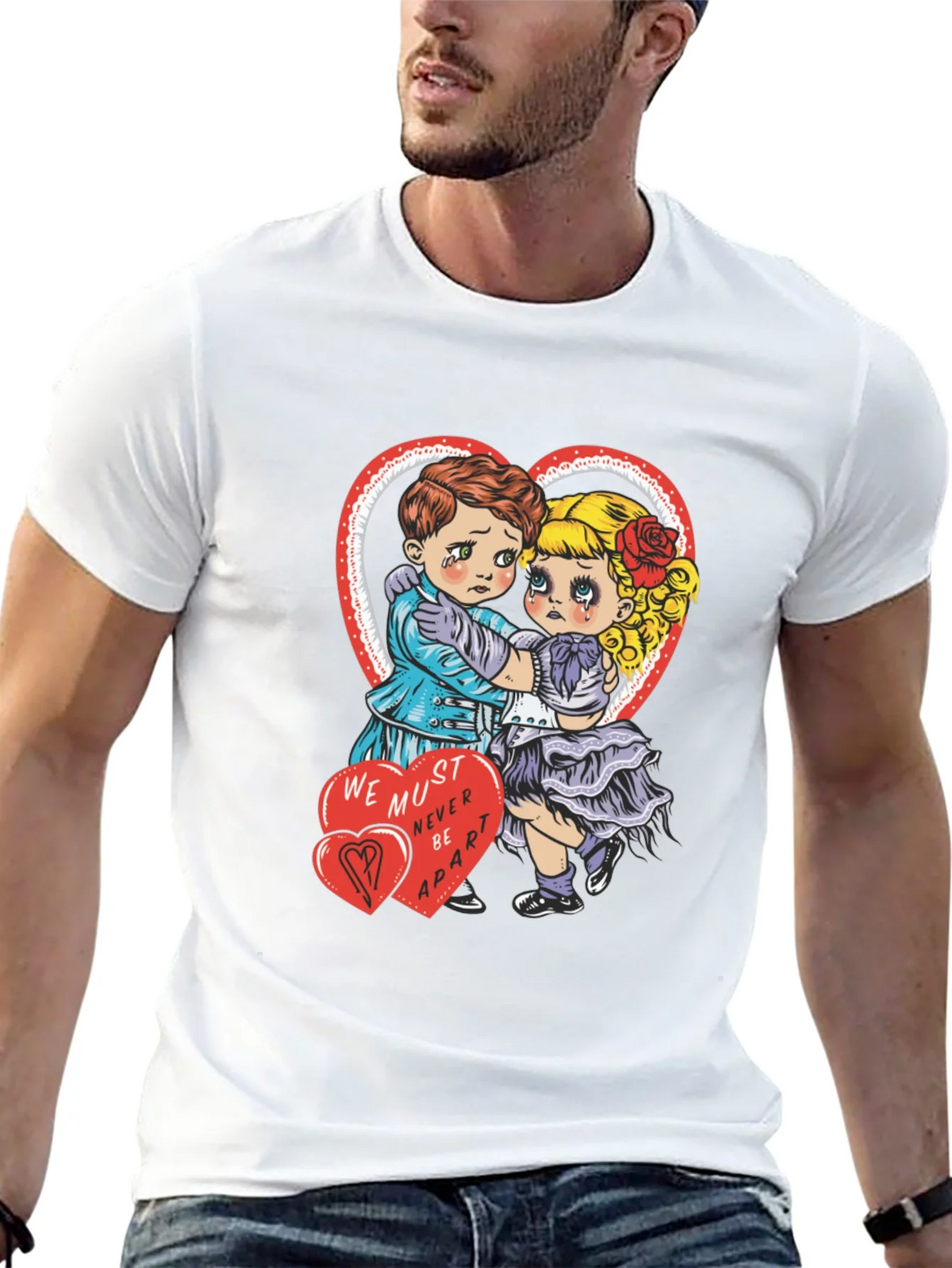 Sad Lovers Graphic Tee - Heart Valentines