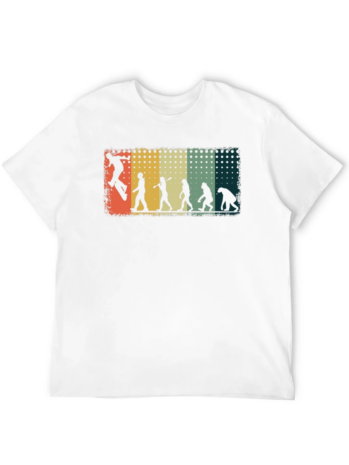 Skateboarding Evolution Graphic Tee - Black Cotton T-Shirt