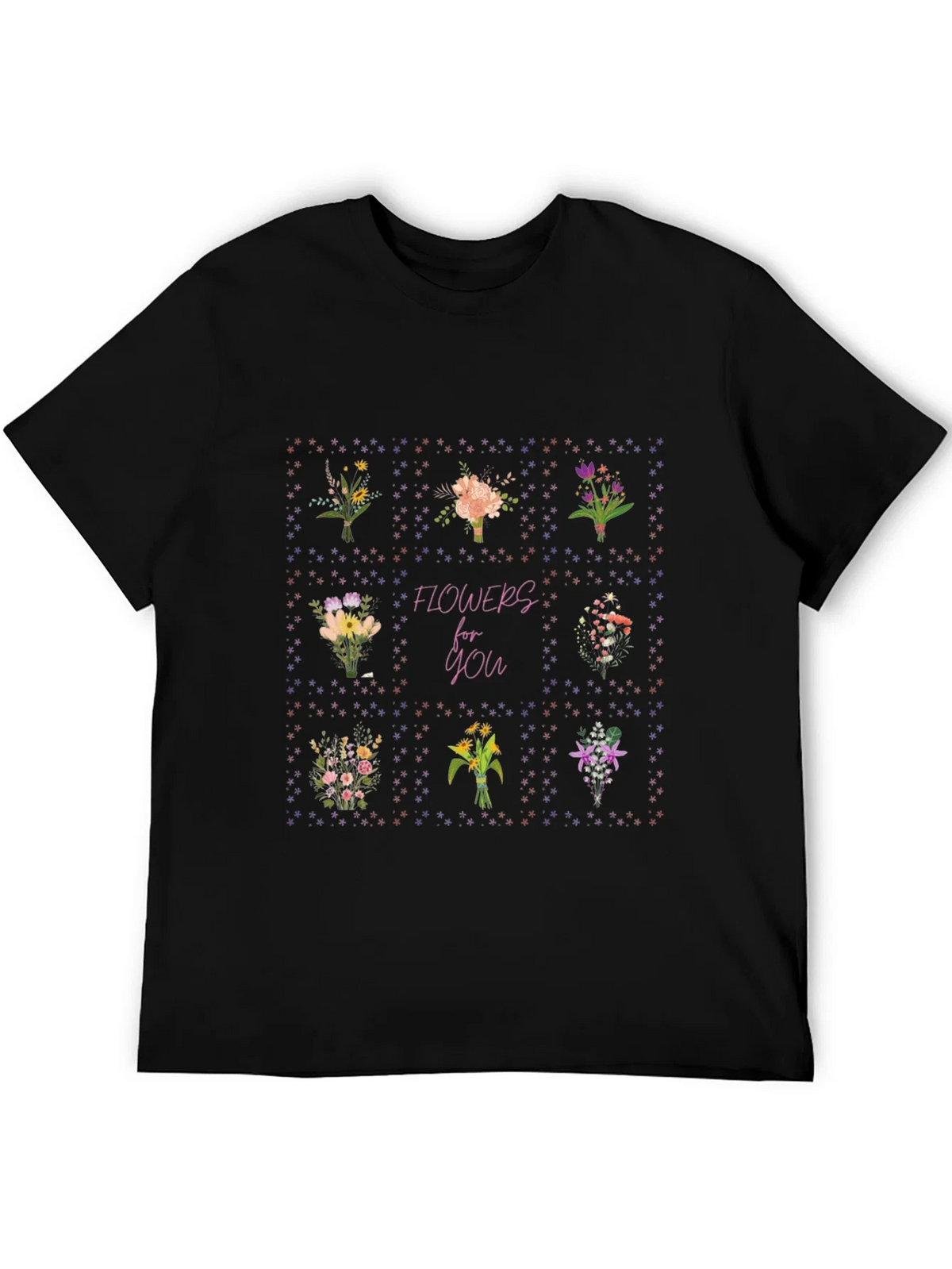 Floral Bouquet T-Shirt - Flowers for You Graphic Tee