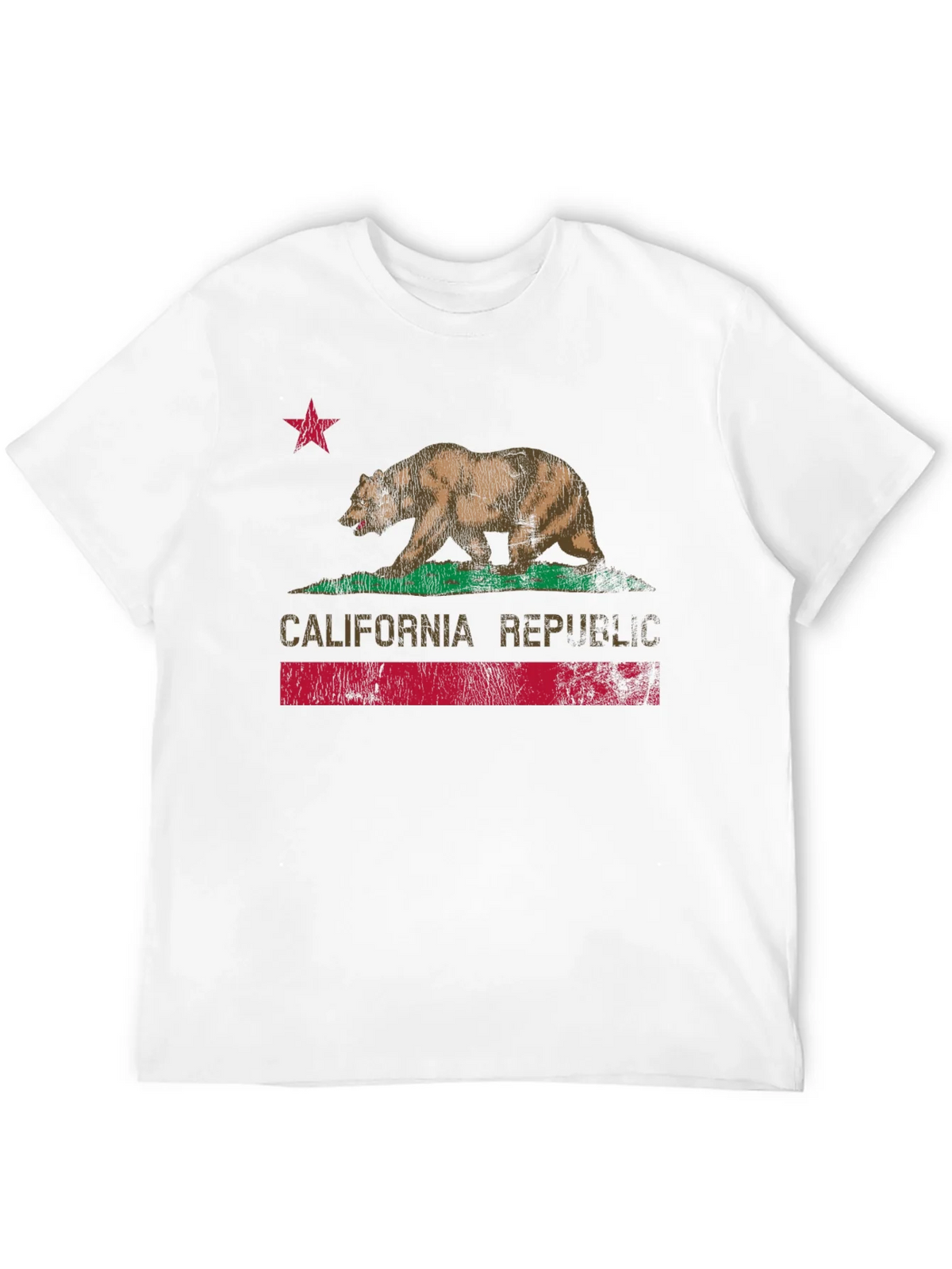 California Republic Bear Graphic Tee - Black