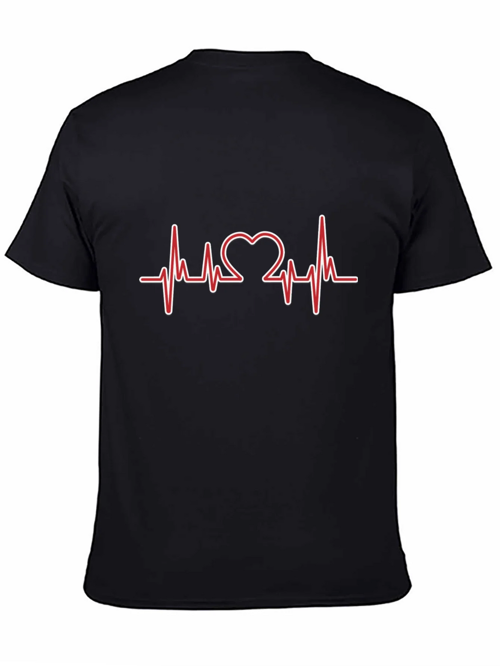 Heartbeat Heart Love Design T-Shirt